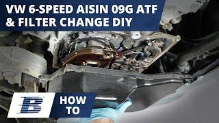 How To Change VW Beetle, CC, Jetta, Passat, Rabbit Transmission Fluid & Filter Aisin 09G