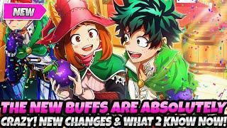 *THE NEW BUFFS ARE ABSOLUTELY CRAZY!* NEW CHANGES! EVERYTHING YOU NEED TO KNOW (My Hero Ultra Rumble