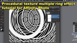 Affinity Photo : Procedural texture multiple ring effect tutorial