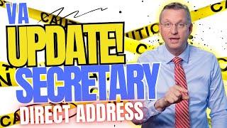 UPDATE! VA Secretary Is Speaking Directly To Every Veteran Right Now