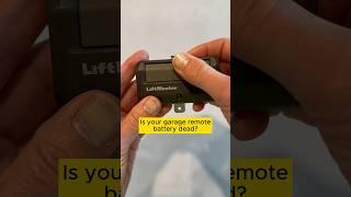 CHANGE THE BATTERY IN LiftMaster GARAGE DOOR OPENER REMOTE // CR2032 Battery Replacement