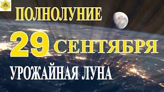 ПОЛНОЛУНИЕ 29 СЕНТЯБРЯ. "УРОЖАЙНАЯ ЛУНА".Первое осеннее Полнолуние