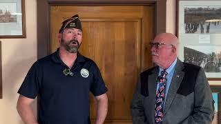 Monday with the Mayor and Devon McLaws, Benson VFW 6271 Post Commander