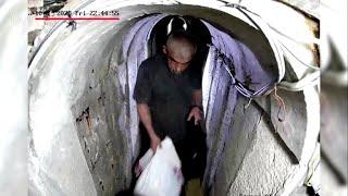 Tunnel der Hamas: Israels Armee veröffentlicht Video zu Sinwars Tunnel-Versteck