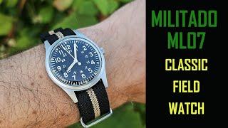 Militado ML07 classic field style watch review #gedmislaguna #militado  #watchreview