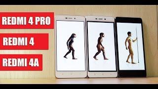 ВСЯ СЕРИЯ Xiaomi Redmi 4: Redmi 4A, Redmi 4 и Redmi 4 PRO (итоговый обзор-сравнение)