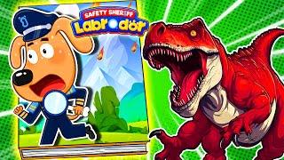 Paper DIYMaking Quiet Book Sheriff Labrador | Papillon Sheriff Labrador in Jurassic World