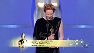 Tilda Swinton winning Best Supporting Actress for Michael Clayton