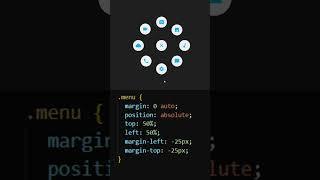 "CSS Secrets: Circle Menu Animation Tutorial!" #coding #htmlcss #html