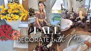 FALL DECORATE WITH ME || FALL TABLESCAPE STYLING | FALL DECORATING TIPS 2024