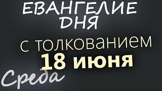 18 июня, Среда  Апостольский пост  Евангелие дня 2025 с толкованием