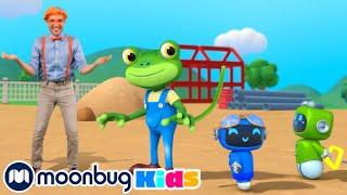 Blippi & Gecko Excavator Song | NEW | Cartoons & Kids Songs | Moonbug Kids