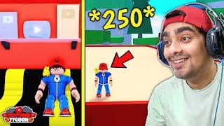 I Did *250 REBIRTH* In YouTuber Tycoon Roblox