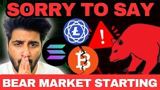 BIG NEWS FOR ALTCOIN HOLDERS: Bear Market Started? | Bitcoin & Altcoin News And Analysis (Hindi)