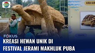 Festival Jerami Makhluk Purba, Kreasi Hewan Unik dari Jerami | Fokus