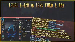 WOW 1-120 IN UNDER 24 HOURS BFA 8.3 (FAST LEVELING GUIDE) (No Pots)