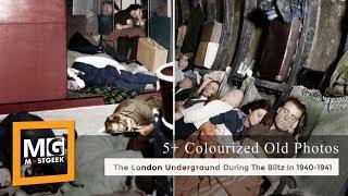 5+ Amazing Colourized Old Photos Of The London Underground During The Blitz In 1940 - 1941