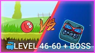 Red Ball 4 - Passage 46-60 levels + BOSS - BATTLE FOR THE MOON