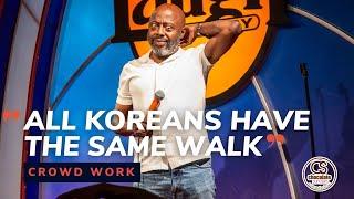 All Koreans Have the Same Walk - Comedian Donnell Rawlings - Chocolate Sundaes - CROWD WORK