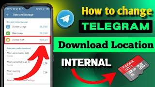 How To Change Storage To Sd Card In Telegram App || Telegram Me Storage Setting Kaise Change Kare