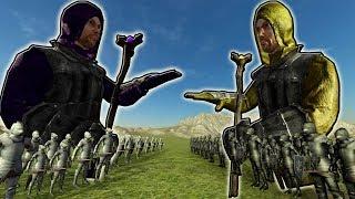 МЕГА БИТВА МЕЖДУ РЫЦАРЯМИ И МАГАМИ, БИТВА СОЛДАТИКОВ | Beast Battle Simulator