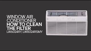 [LG Window Air Conditioners] How to Clean LG Window AC Filter