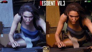 Resident Evil 3 Ray Tracing ON VS OFF 4K | RX 6900 XT | Ryzen 7 5800X 3D