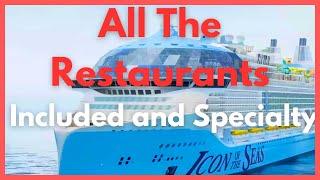 Icon of the Seas: All Restaurants Reviewed | Included and Specialty Food