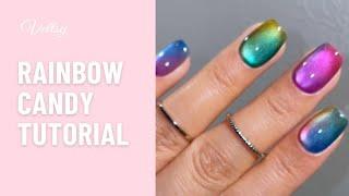 Vettsy Rainbow Candy Nail Set Step By Step Tutorial