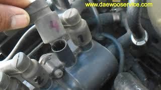 DAEWOO NUBIRA 1999-CHECKING MISFIRE FROM THE WIRE AND COIL.