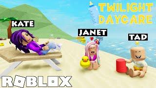 Babies go to the BEACH in Twilight Daycare! | Roblox Roleplay