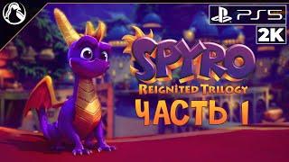 Spyro Reignited Trilogy  ПРОХОЖДЕНИЕ на ПЛАТИНУ [2K] ─ ЧАСТЬ 1  Геймплей на Русском