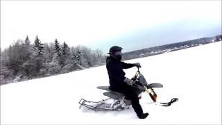 pitbike snow 6 питбайк гусеница