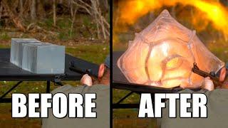 Elephant Rifle Annihilates Ballistic Gel at 82,000FPS  - The Slow Mo Guys @KentuckyBallistics