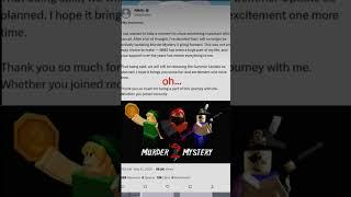 nikilis isn't gonna update mm2 anymore :c #roblox #mm2 #robloxmm2 #mm2roblox