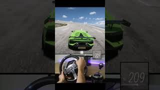 Drag Racing The Fastest Lamborghini Aventador SVJ! #shorts