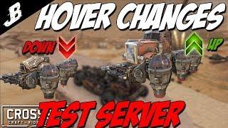 Crossout Hover changes on the test server. How will it change the game???