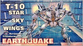 EARTHQUAKE T-10 Star Sky Wings KO Oversized Metal Deformation F-12 MPM10 Starscream