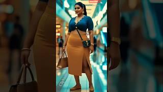 She Owned the Look | Curvy Fashion Goals | Soft Girl Aesthetic x Desi Elegance #shorts #prettygirl