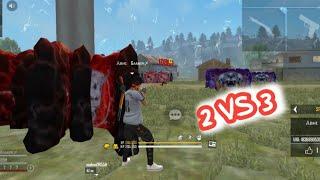 Free Fire Custom Gameplay | 2 vs 3  | Garena Free Fire | Dot Gaming |