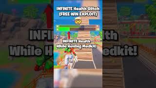 INFINITE Health Glitch (FREE WINS)  #shorts #fortnite