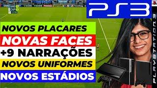 🟣 PS3 PES 2018 + PATCH 2025 GRATÍS COMO BAIXAR & INSTALAR PASSO A PASSO PARA INICIANTES #pes2018