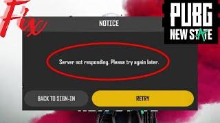 How To Fix Pubg-new state mobile "Server Not responding.please try again later "in Android Phone