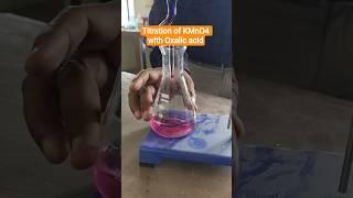 titration of M/40 oxalic acid with KMnO4 #shortsfeed #trendingshorts #viralshorts #shortsviral