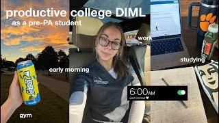 day in my life as a pre-PA student at clemson university