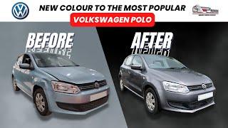 We Painted this most Popular VOLKSWAGEN POLO To GREY Colour | Full Body Painting Work | Navi Mumbai