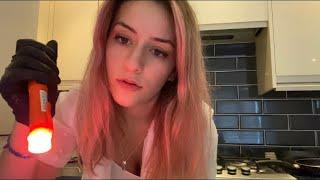 ASMR Medical Exam with Light and some Cranial Nerve Tests