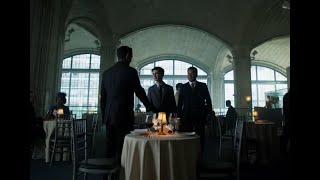 52. Gotham (s2e4). Bruce meets Galavan at a restaurant./Bruce makes acquaintance with Silver.