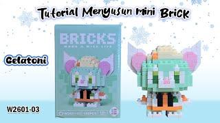 HOW TO MAKE A MINI LEGO BRICKS NANO BLOCKS MAKE A WISE LIFE W2601-03 GELATONI