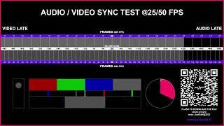 AV Sync Test - 25/50 fps by just edit